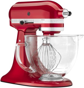 Kitchen aid artisan planetary mixer to make pizza and bread dough